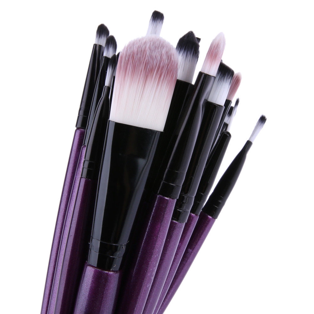 [Hàng mới về] Bộ 20 cọ trang điểm tay cầm hình nón bằng sợi tổng hợp cao cấp tiện lợi