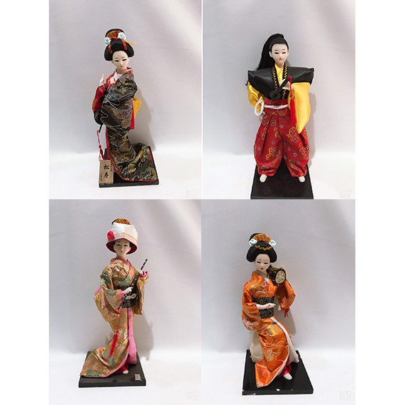 Búp bê phong cách Nhật Bản mặc Kimono  chiều cao khoảng 25-30 cm ( tuỳ mẫu) hình thật
