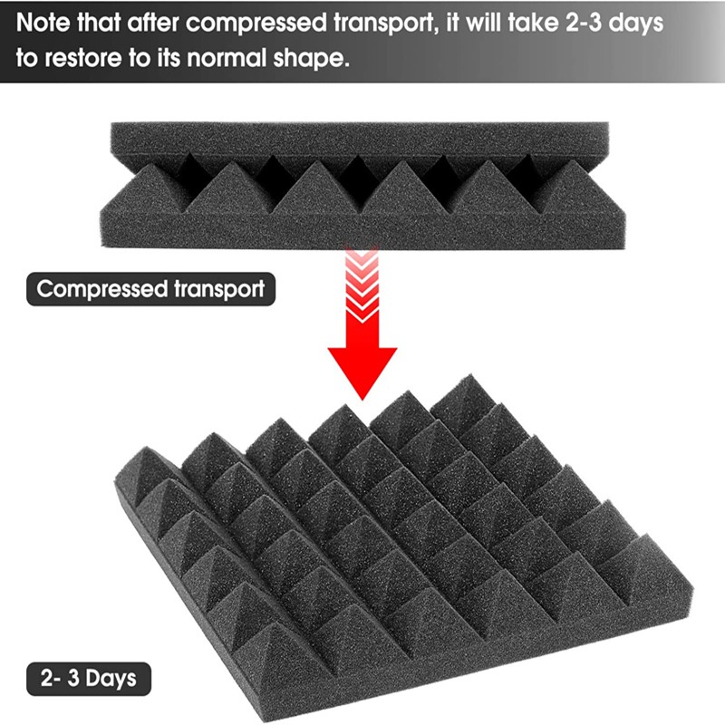 8 Miếng Xốp Cách Âm Kích Thước Chiếc 30X30X5Cm Tấm Cách Âm Mút Cách Âm Studio Cách Âm Dày Tấm Chống Thấm Wedge Đen/Xanh/Tím/Vàng/Đỏ/Xám 30x30cm