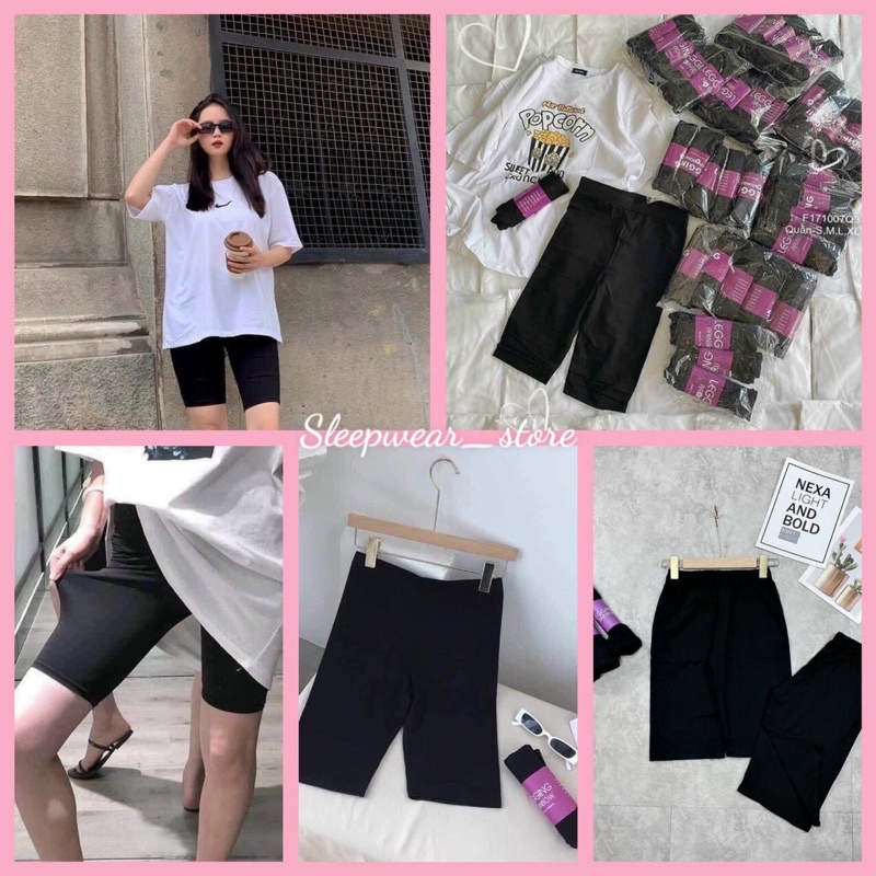 Quần Legging Ngố Thái Chất Siêu Co Dãn 4 Chiều Form 40-65Kg