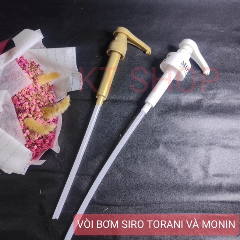 VÒI (ĐẦU) BƠM SIRO, SYRUP TORANI VÀ MONIN