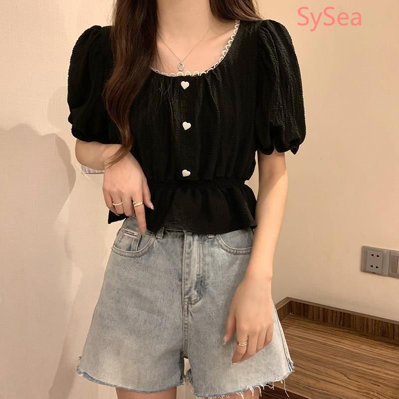 Áo Voan Cổ Vuông Thời Trang Mùa Hè Pháp Dành Cho Nữ