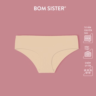 Quần lót su đúc lưng thấp cắt viền màu trơn đáy ép BOM SISTER Q40261