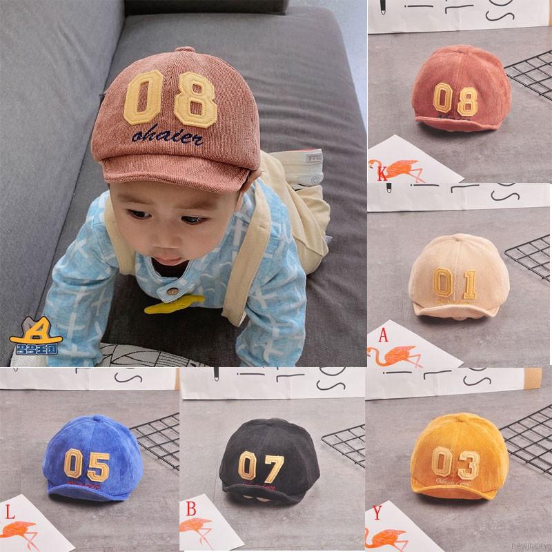 Nón lưỡi trai thêu chữ phong cách Hàn Quốc dành cho các bé