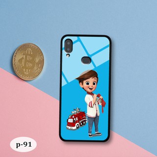 Ốp lưng kính 3D Samsung A10s-cute