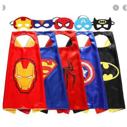 - Bộ Áo Choàng Siêu Nhân,Áo Choàng Siêu Anh Hùng Avengers Người nhện,Captain America,Người sắt,Batman