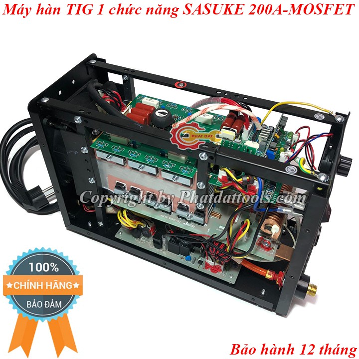 Máy hàn TIG-200A SASUKE-Công nghệ MOSFET Nhật Bản-Máy hàn 1 chức năng chuyên inox-Bảo hành 12 tháng-Đầy đủ phụ kiện
