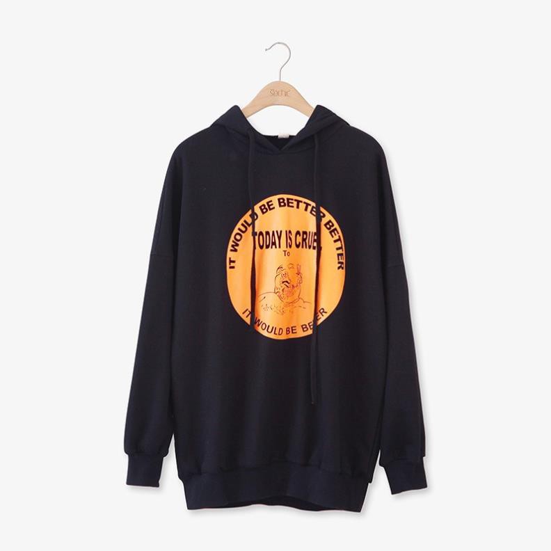 Áo Hoodies nỉ ngoại không xù lông form 70kg TODAY IS CRUEL E077 | BigBuy360 - bigbuy360.vn
