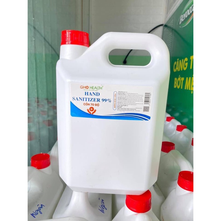 💥 Cồn 70 độ GHO sát khuẩn, rửa tay trực tiếp, Can 5 lít