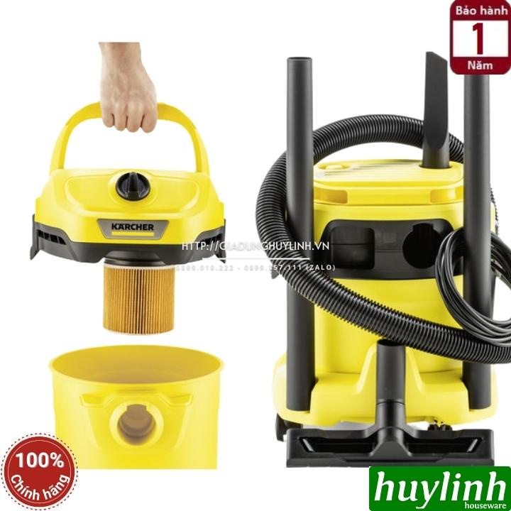 Máy hút bụi khô và ướt Karcher WD2 Plus V - 12 lít - có thổi bụi