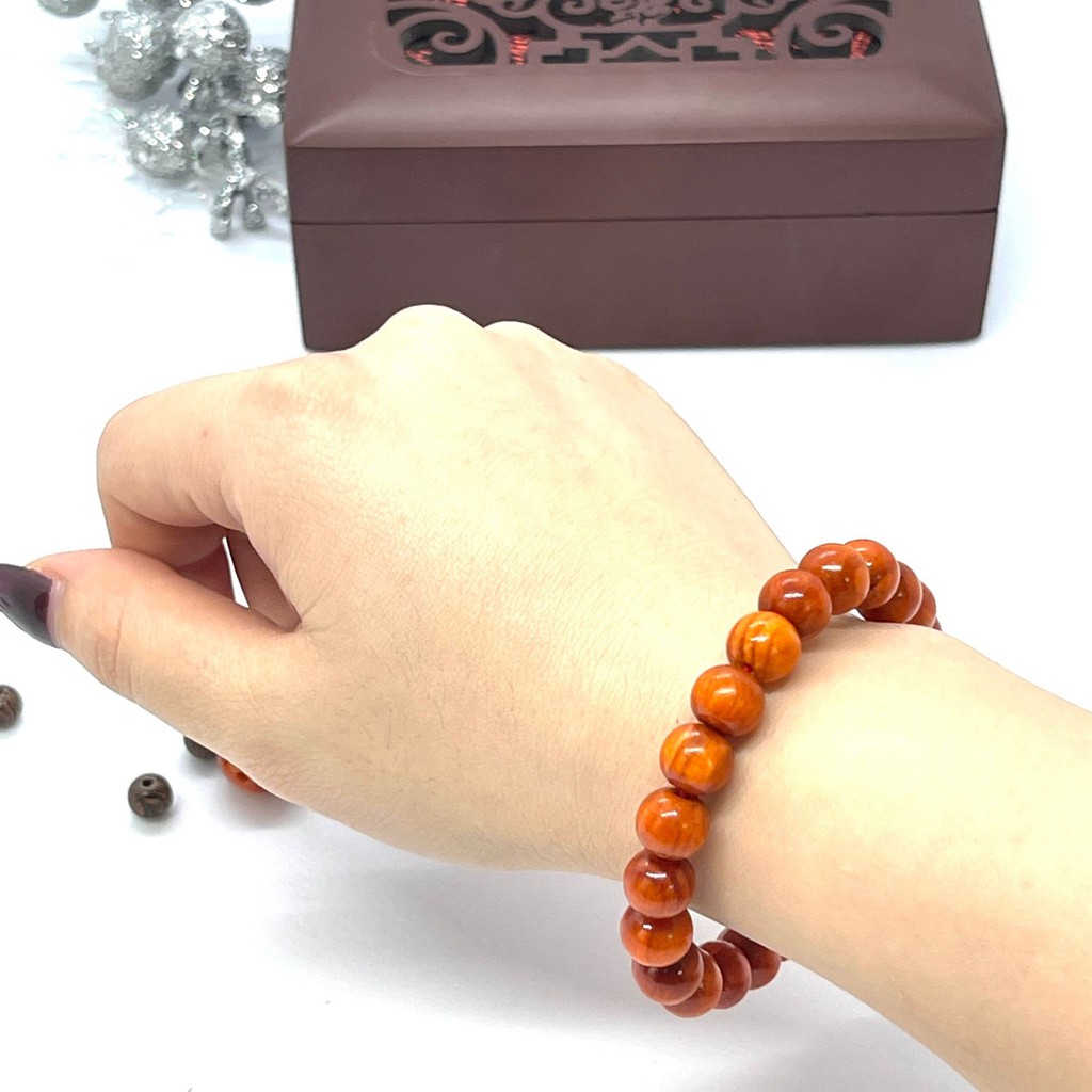 Vòng tay gỗ huyết long 10ly 💖FREE SHIP💖 SHOP MỘC NHỊ KHÊ  - chuyên các sản phẩm vòng tay gỗ phong thuỷ (1) | BigBuy360 - bigbuy360.vn