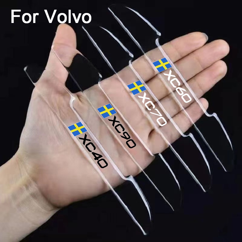 Set 4 Phụ Kiện Cửa Xe Ô Tô Chống Va Đập Cho Volvo r xc60 s60 v40 v50 v60 s80 s40 c30 Awg c70 s40 s60 s80 s90 t6 v70 v90 xc40 xc70 xc90
