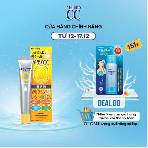 Tinh chất dưỡng trắng da chống thâm nám Melano CC Whitening Essence 20ml