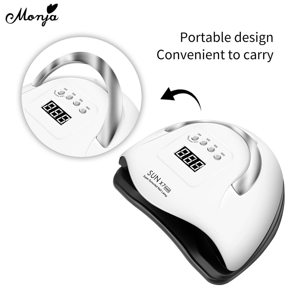 [Hàng mới về] Đèn LED UV thông minh 180w 57 bóng tiện dụng để làm khô móng tay nhanh chóng