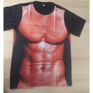 Áo thun body 6 múi - in 3D