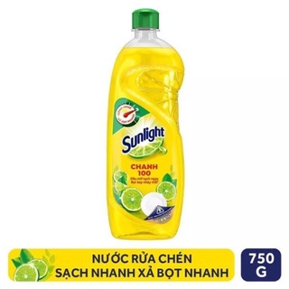 Nước Rửa Chén Sunlight Chanh 100 Bình 3.8kg / Chai 750ml