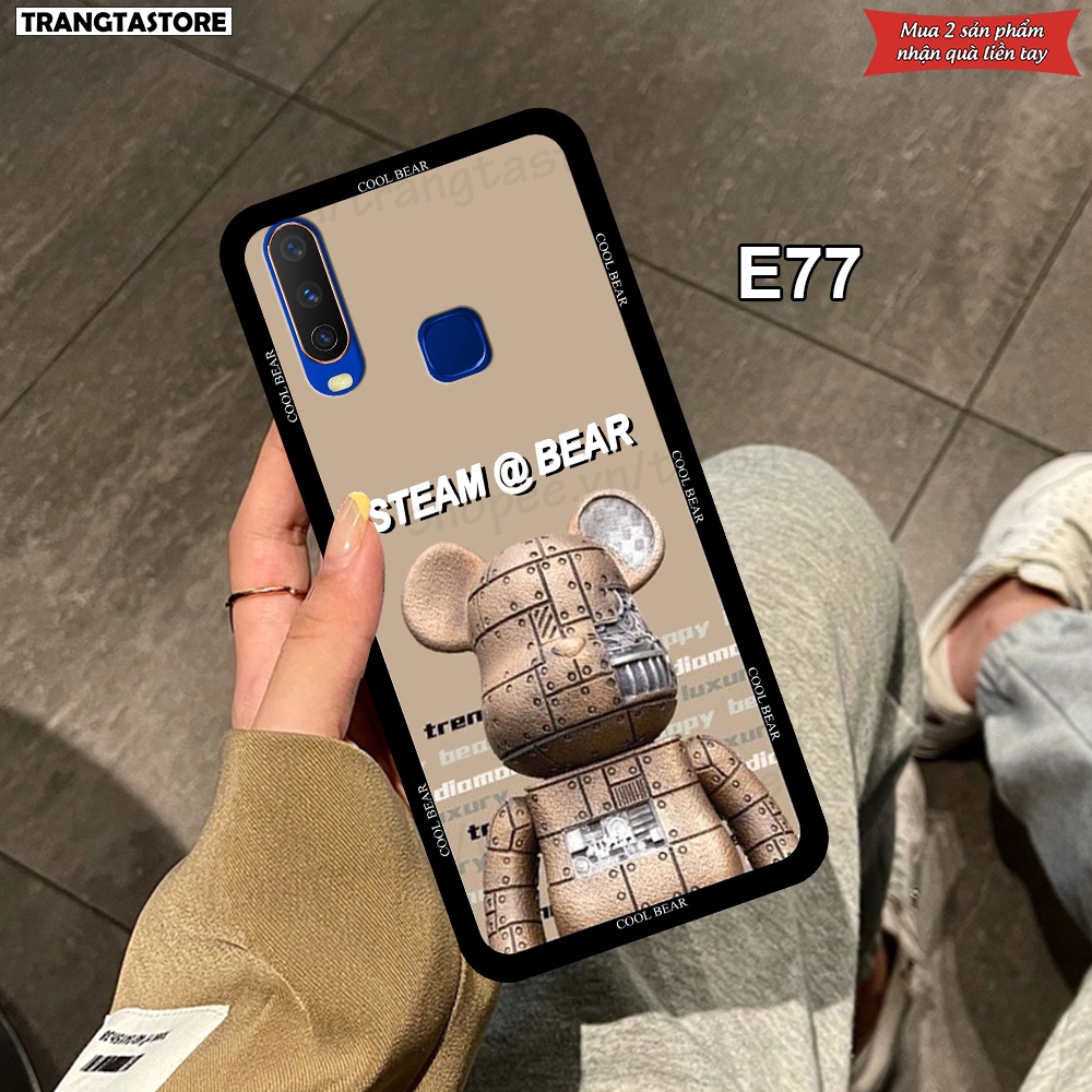 Ốp Vivo U10 / Y11 / Y12 / Y15 / Y17 in hình gấu Bearbrick,Metal Style,Doremon siêu dễ thương chất lượng