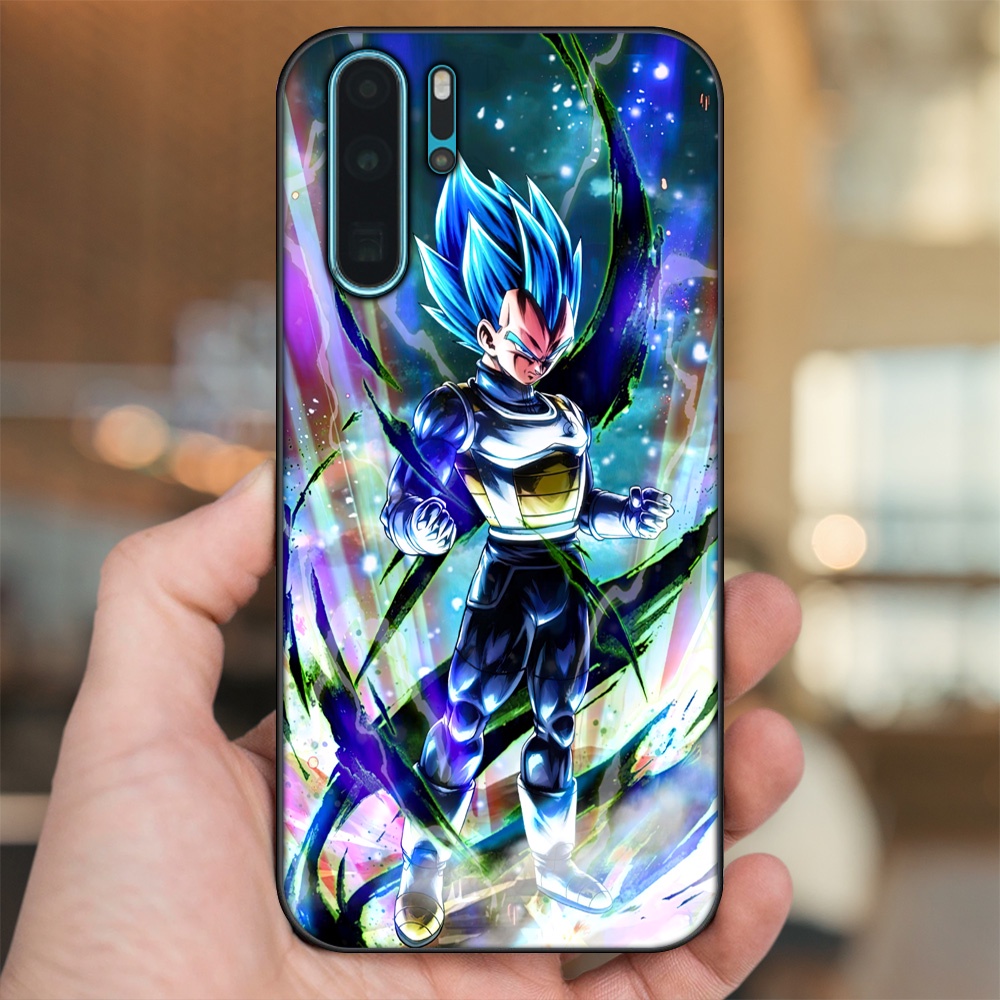 Ốp lưng Huawei P30 Pro viền đen in hình Vegeta Dragon Ball