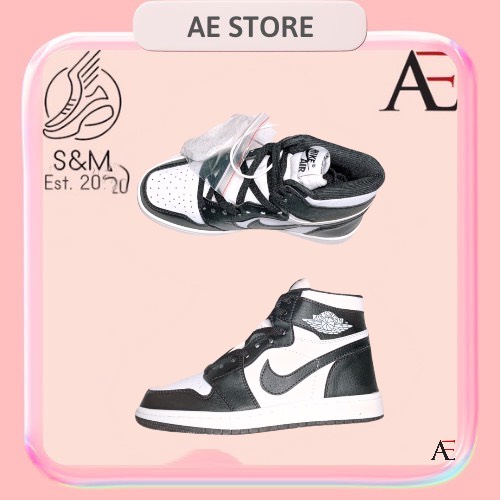 Giày thể thao Jordan cao cổ đen trắng, Giày air Jodan 1 high panda cao cổ nam nữ dễ phối đồ cực hot Full Box Bill | BigBuy360 - bigbuy360.vn