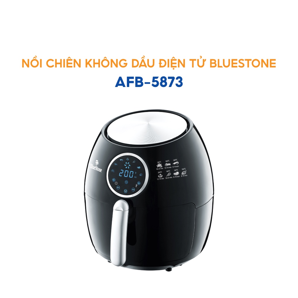 [Mã ELHADEV giảm 4% đơn 300K] Nồi chiên không dầu điện tử 5.5L BlueStone AFB-5873