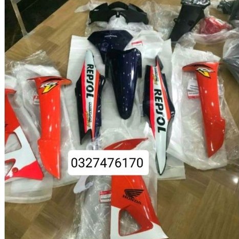 Bộ nhựa dàn áo xe WAVE RS cam zin honda luôn tem repsol