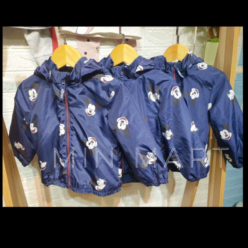 Áo khoác gió HM hai lớp Mickey cho bé trai
