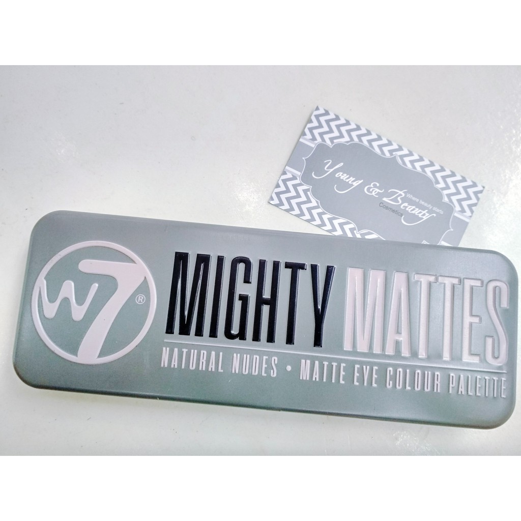 Phấn mắt W7 Mighty Mattes Natural Nudes Eye Colour Palette