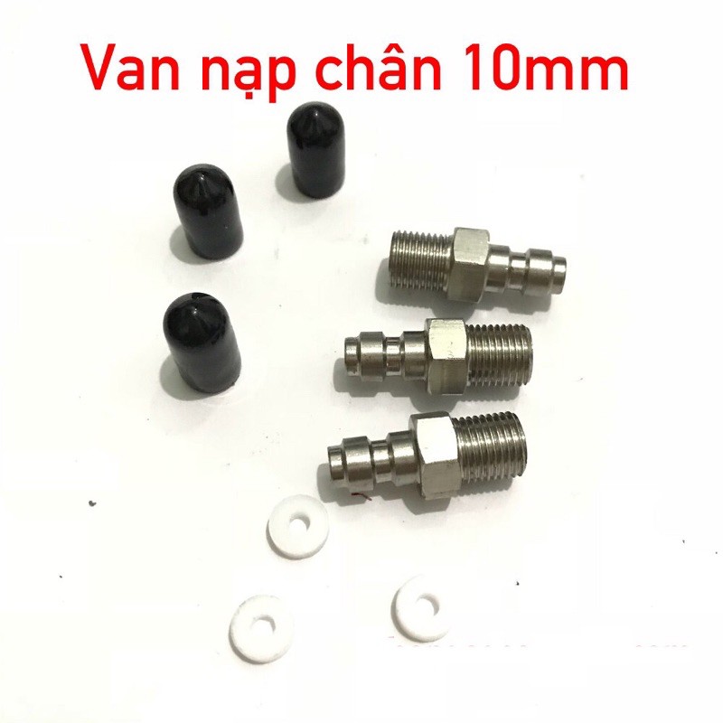 VAN NẠP 1 CHIỀU CHÂN 10mm PCP CHỐNG XÌ KÈM GIOĂNG SIM NHỰA