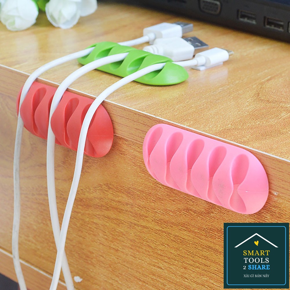 Kẹp Silicone Giữ Cố Định Dây Cáp Sạc Đa Năng