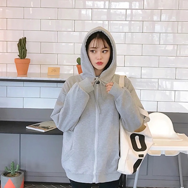 (ORDER-sẵn xám S) Áo khoác ulzzang hàn quốc