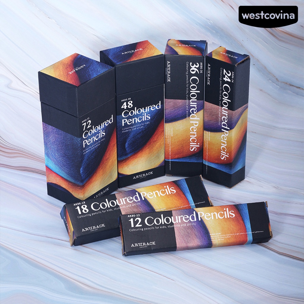 [Hot]✍Set 12/18/24/36/48/72 Bút Chì Màu Vẽ Tranh Sơn Dầu Dễ Dàng Sử Dụng