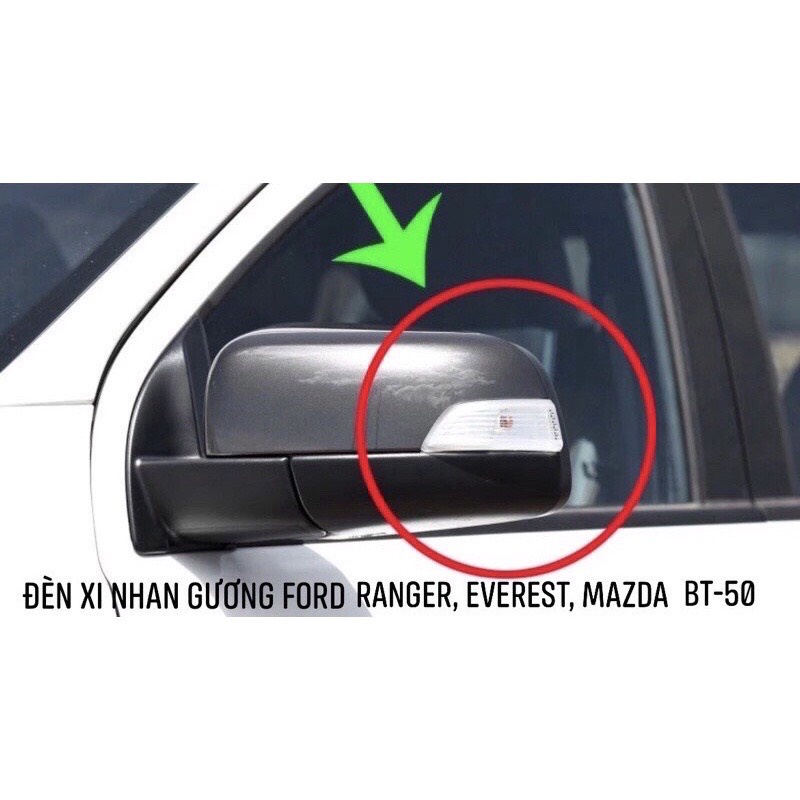.Đèn xi nhan gương  chiếu hậu Ford Ranger 2012-2022 ; Everest 2016-2022; Mazda BT50 2012-2020