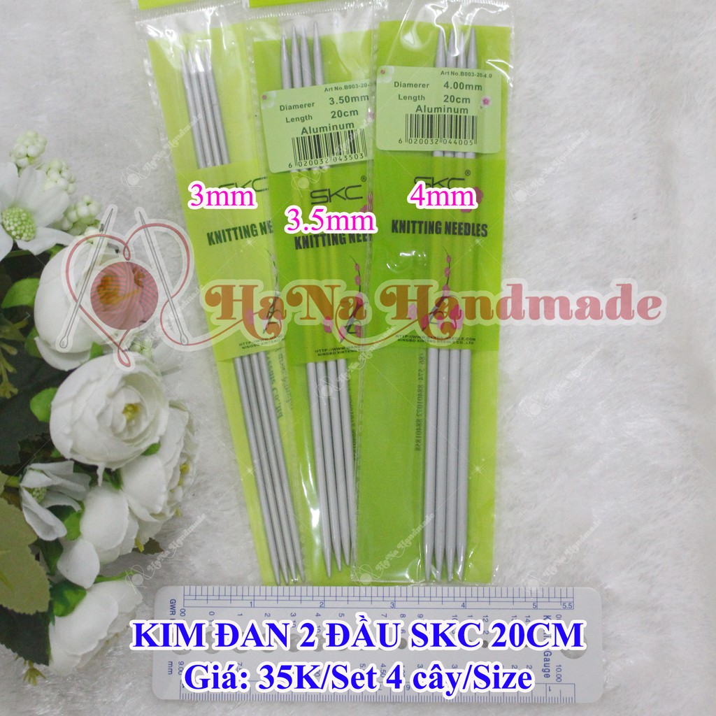 Kim đan 2 đầu skc 20cm / kim đan hai đầu skc