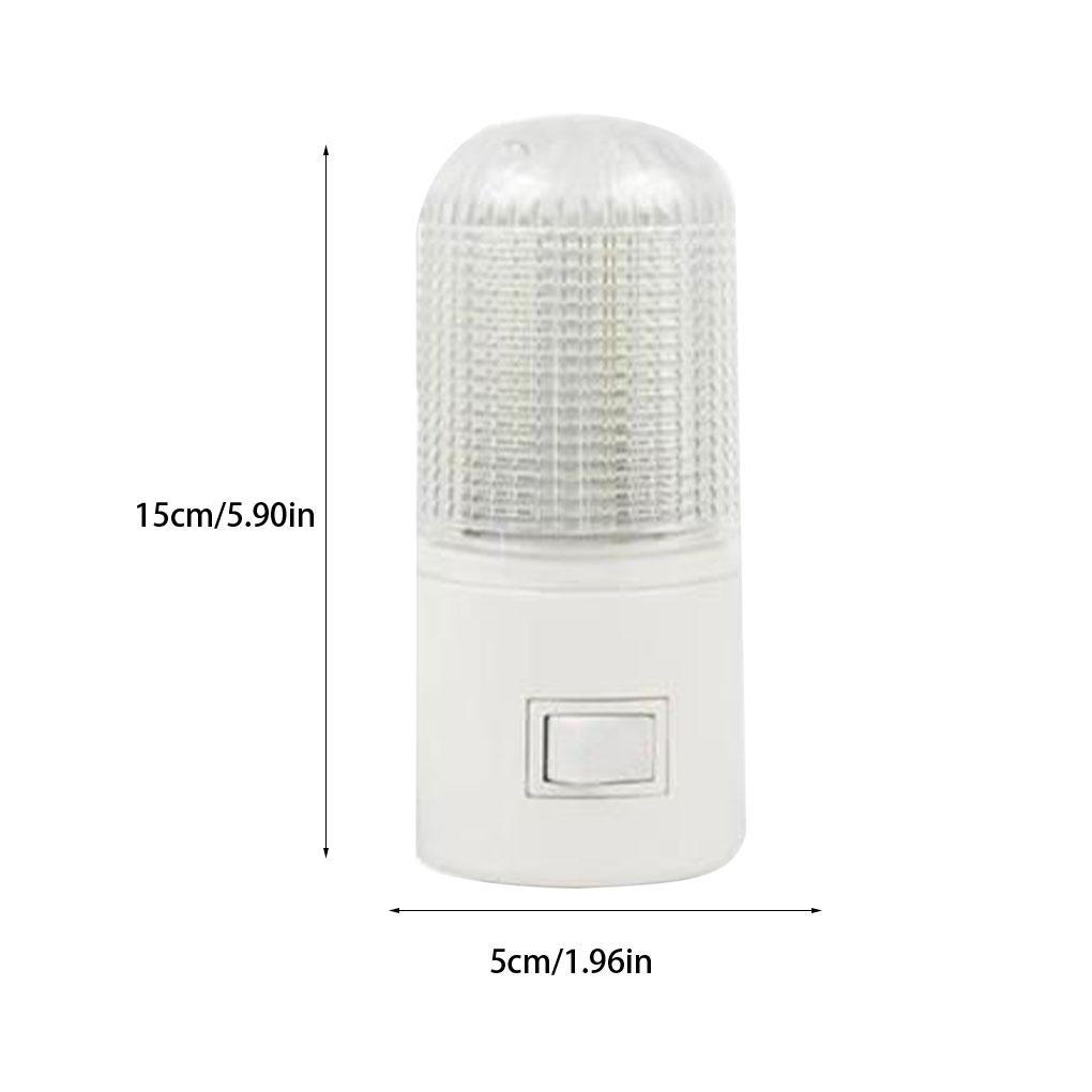 Đèn Ngủ 4 Bóng Led 90V-220V Ánh Sáng Trắng Bằng Nhựa Có Công Tắc Tiện Dụng Cho Gia Đình