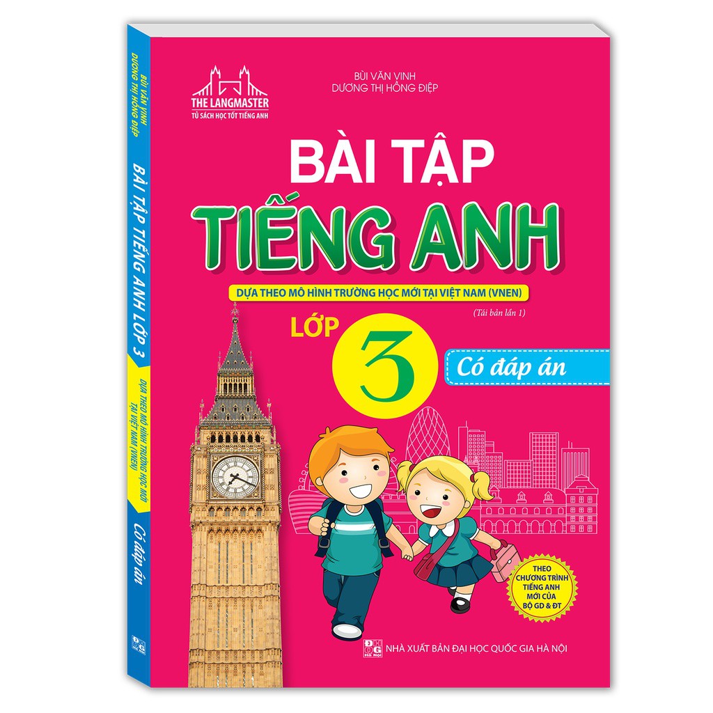 Sách - Combo 2c Bài tập tiếng Anh lớp 3 ;Từ điển tiếng Việt thông dụng (to)