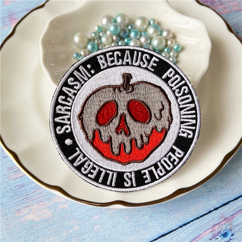 ☸ Mỗi Ngày Là Halloween Miếng Dán Sắt ☸ 1 Sticker Ủi Thêu Hình Bí Ngô