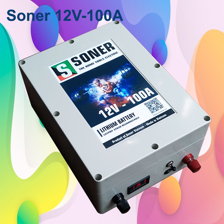 Pin Ắc quy Lithium Soner 12V-100A