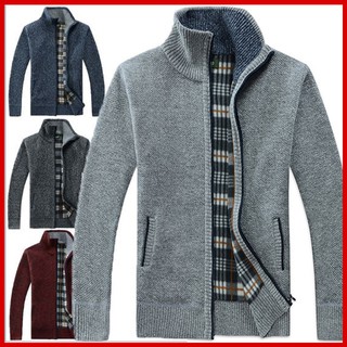 💖 Áo khoác len nam cardigan dài tay, khóa kéo, dáng bomber chất len siêu bền, không bai nhão siêu hót