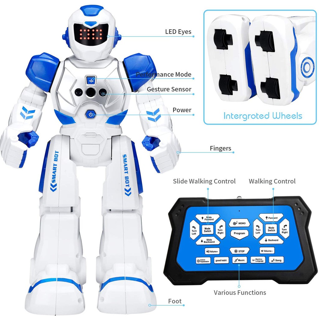 Đồ Chơi Robot Thông Minh Cho Bé Trai Và Bé Gái 4 / 5 / 7 / 8 / 9 / 12 Tuổi