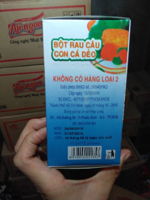 2 GÓI  RAU CÂU CON CÁ DẺO HIỆP LONG