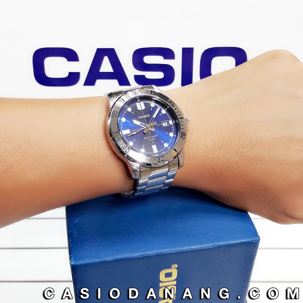 Đồng hồ nam dây kim loại Casio Standard chính hãng Anh Khuê MTP-VD01D-2EVUDF (45mm)