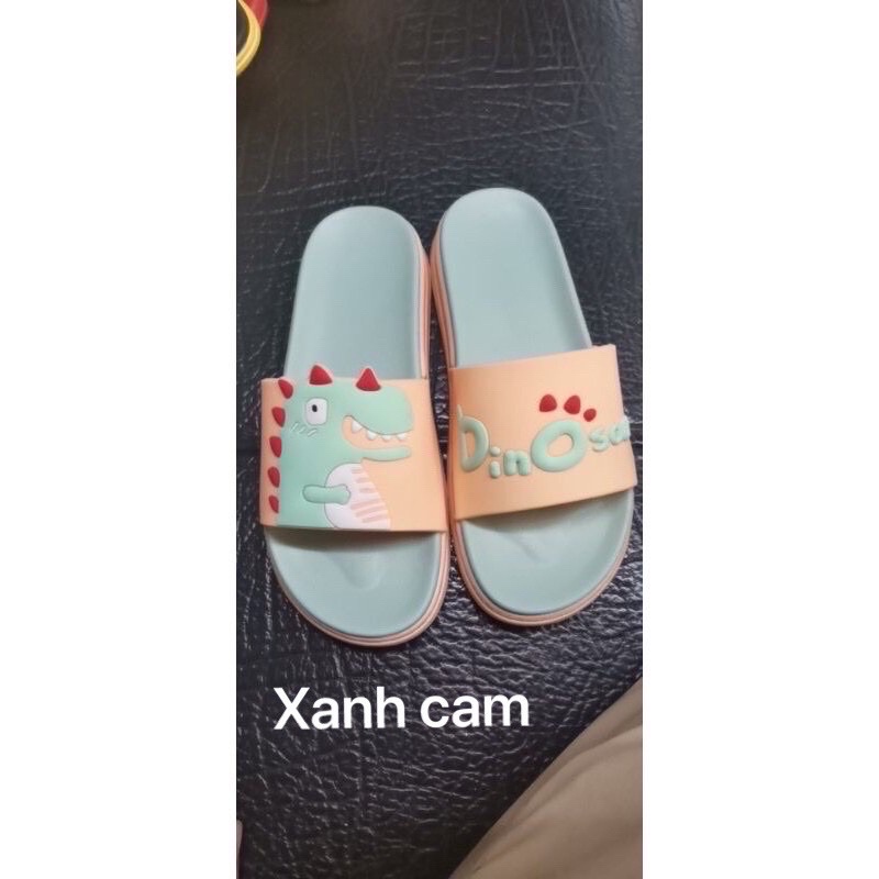 Dép Quai Ngang Nam Nữ Unisex hoạ tiết Dino siêu êm, mềm