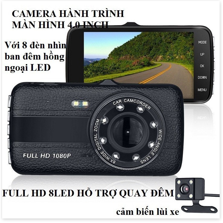 Camera Hành Trình Oto X004 Trước Và Sau Ultra HD 1296P | BigBuy360 - bigbuy360.vn