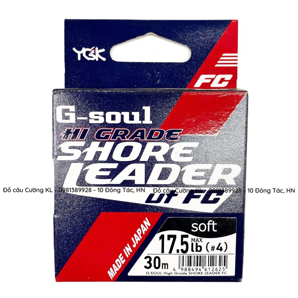 Cước câu cá YGK G-Soul Hi Grade Shore Leader FC 30m