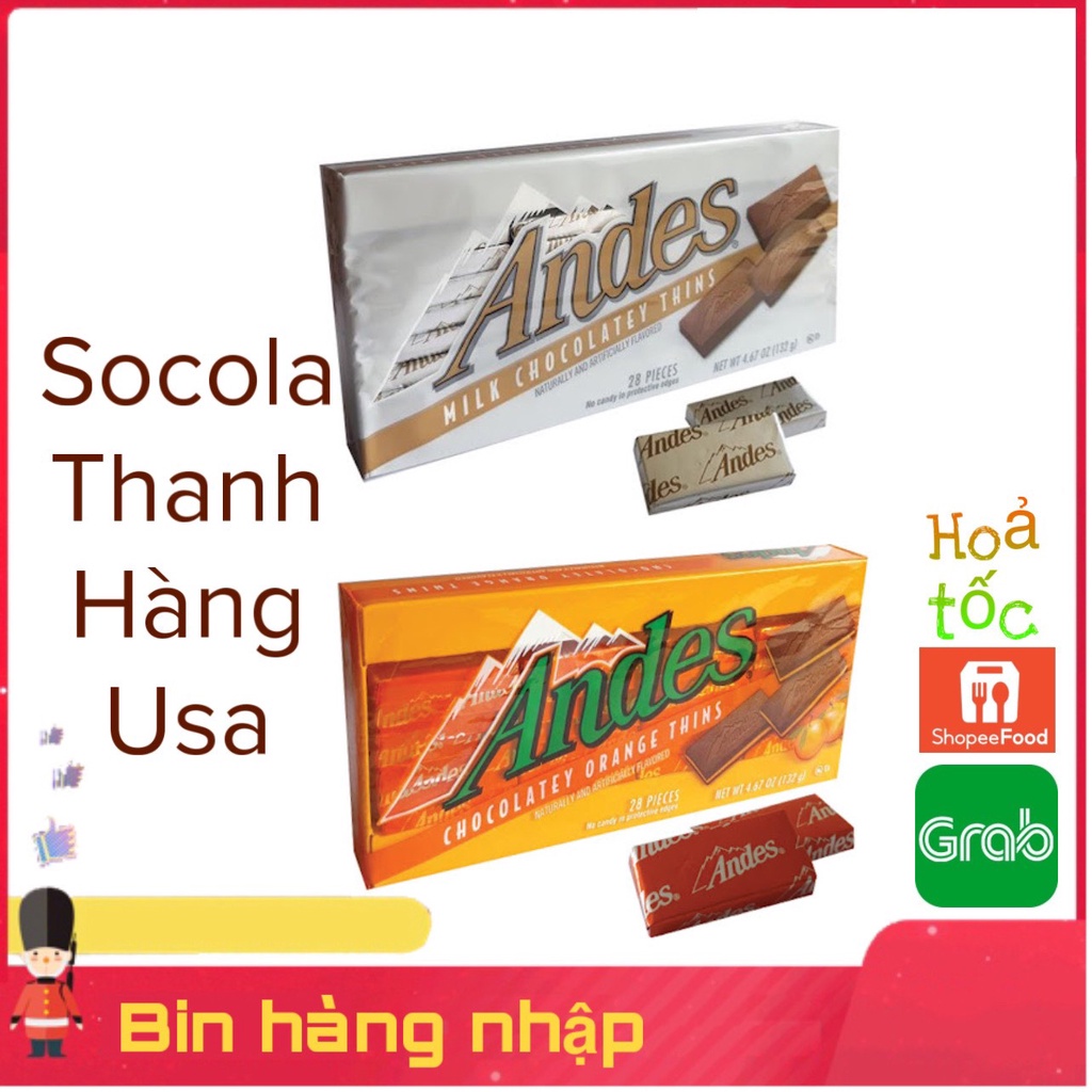 SOCOLA ANDES MỸ 28 THANH 132G