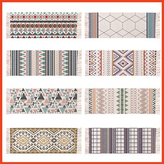 Thảm trải sàn, Thảm lau chân decor phòng họa tiết thổ cẩm kích thước 60x90cm trang trí