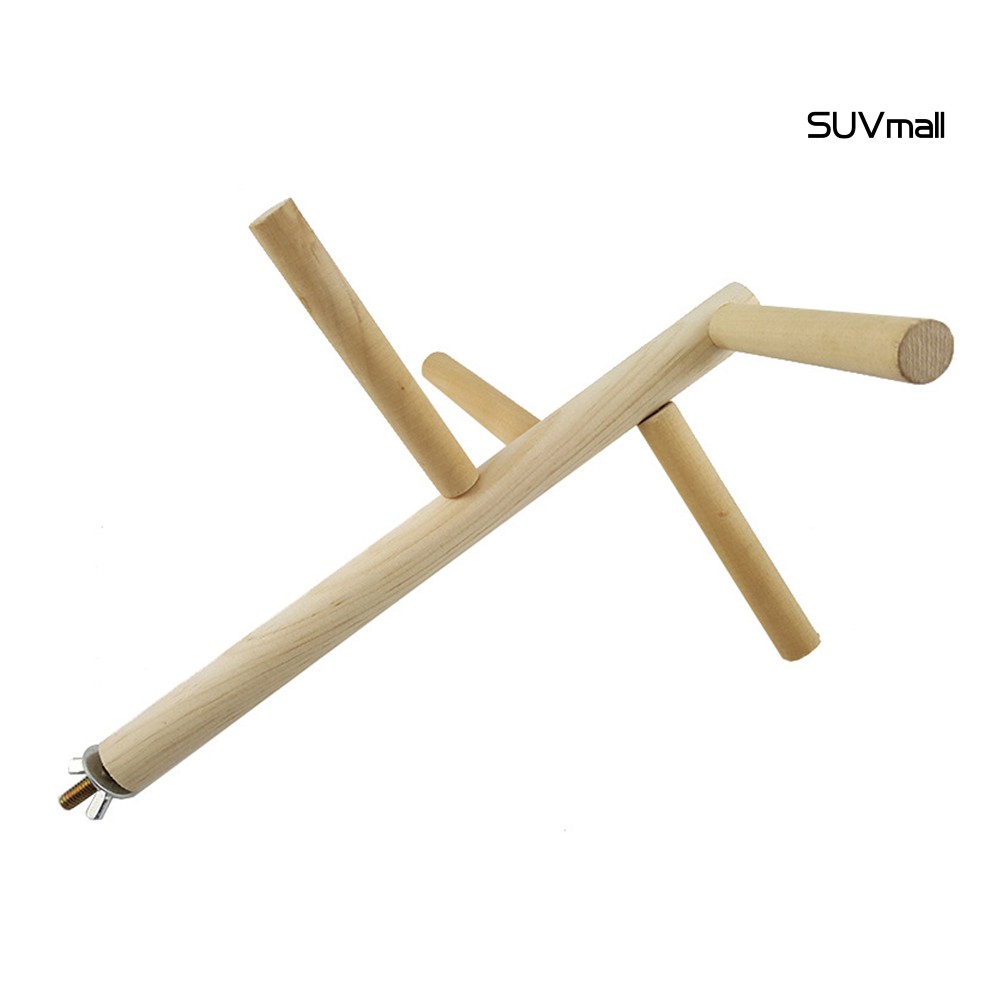 Thanh gỗ đồ chơi 4 bậc sáng tạo cho vẹt/chim cảnh