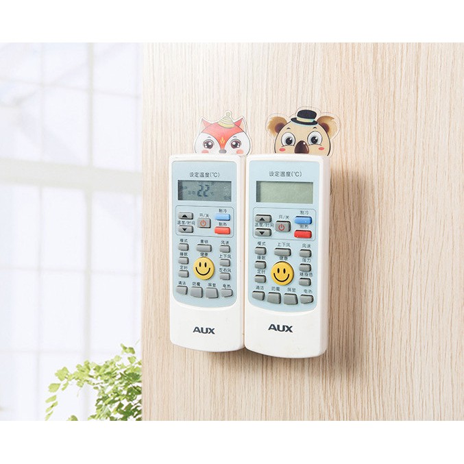 Bộ móc dán tường treo remote, treo phụ kiện hình thú (P239)