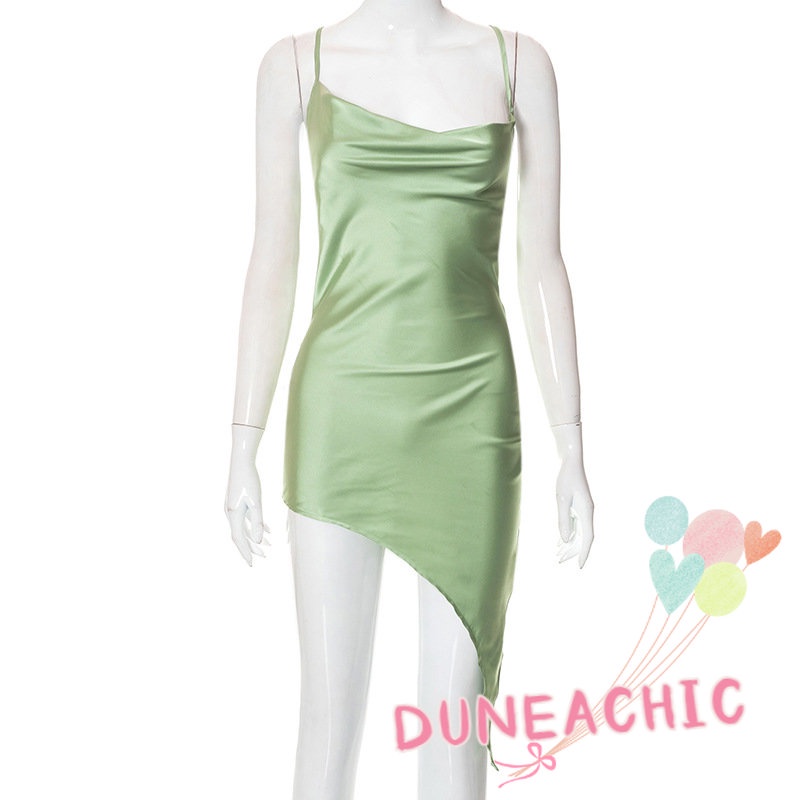 DUNEA Đầm Không Tay Hở Lưng Thiết Kế Độc Đáo Quyến Rũ Cho Nữ