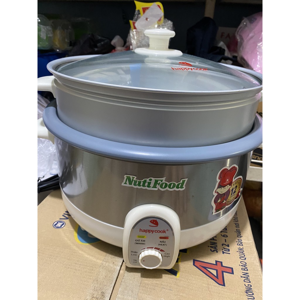 Nồi Lẩu Điện Đa Năng Happy Cook HCHP-360RS - Hàng Khuyến Mãi NUTIFOOD